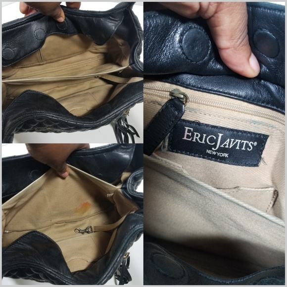 Eric Javits Diamond Quilted Shoulder Bag Tassel - Picture 4 of 7